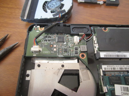 Как поменять кулер на ноутбуке Lenovo S205 c фотографиями